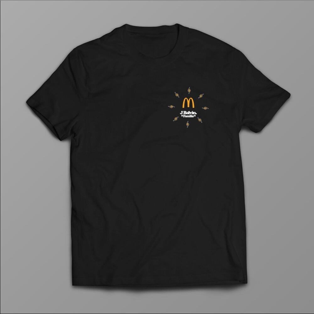 Mcdonald’s X J Balvin Familia Black Tee Shirt-XL